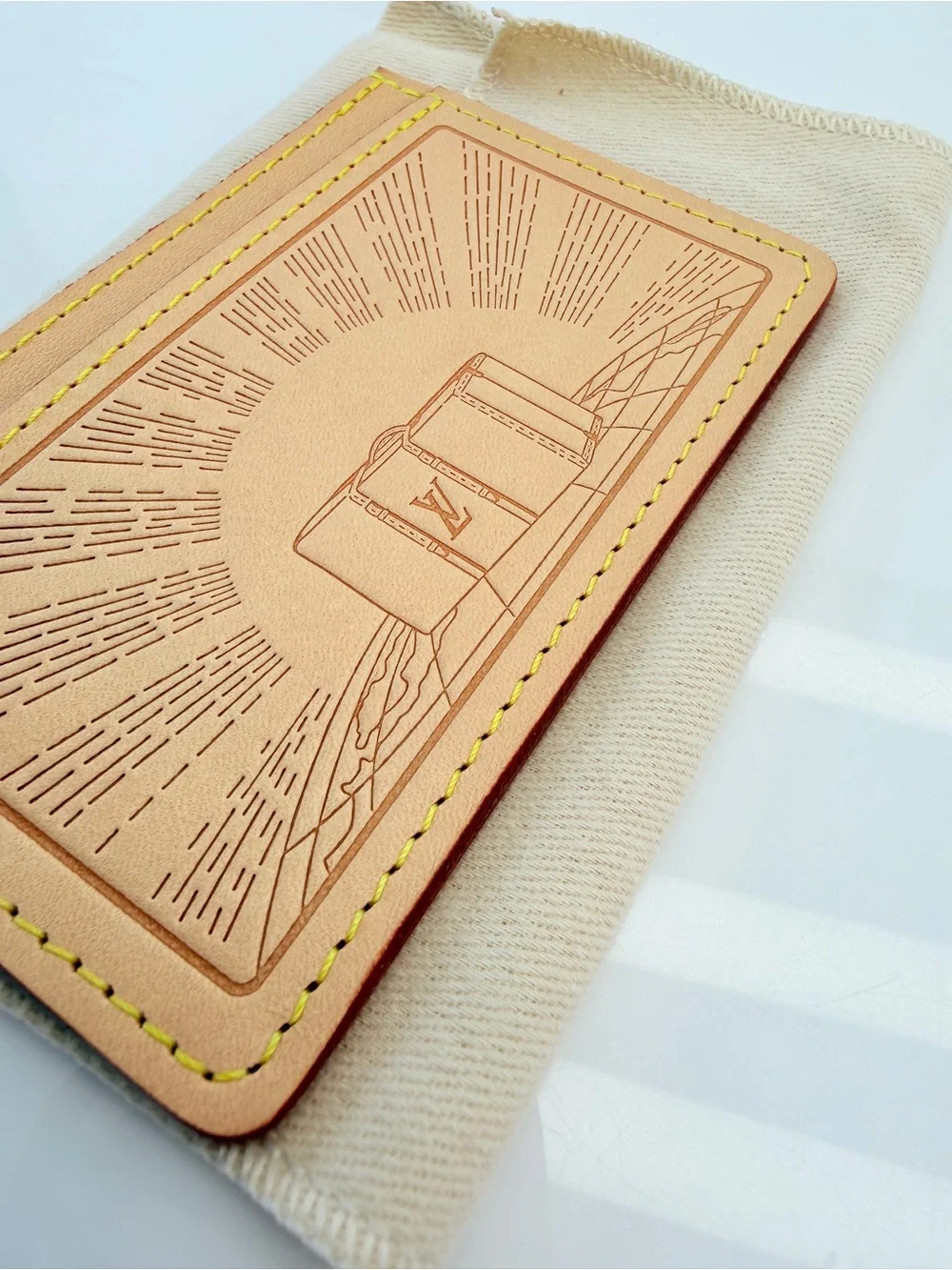 Louis Vuitton Rare Vachetta Voyages Card Holder